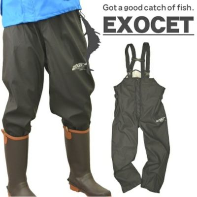 <br>【上下別売】「EXOCET（エグゾゼ）」（新）ウレタンストレッチレインサロペットパンツ”防水”<br>/F-11002S/【2016 WEX 年間 カッパ】