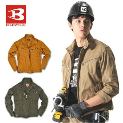 <br>【4L】【5L】「BURTLE（バートル）」国産生地採用タフネス・ライダースワークウェア長袖ジャケット/5301/【2016 WEX 年間 作業服】