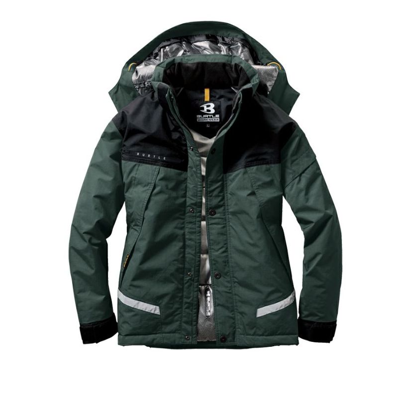 BURTLE 防水防寒ジャケット 7610 メンズ 防寒 作業服 防寒着 作業着