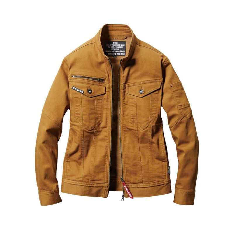 【予約:4/6発送予定】「BURTLE(バートル)」クレイジーストレッチコーデュラクールデニムジャケット/5011CORDURA夏物作業服作業着ブルゾンメンズプロノ