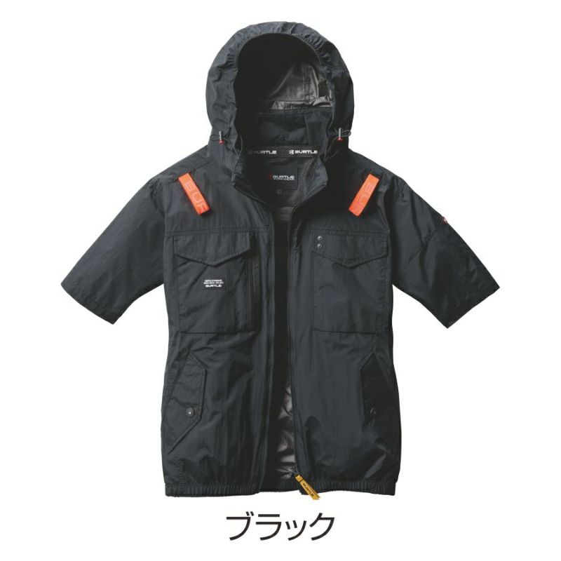 【予約:8/5発送予定】「BURTLE(バートル)」エアークラフト遮熱ナイロン半袖ブルゾン/AC11562021夏物メンズブルゾン作業着空調作業服夏物熱中症対策猛暑ファン