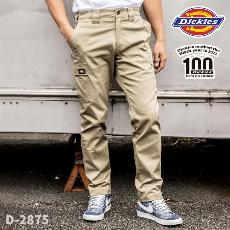 ディッキーズT/CストレッチオールドスタイルカーゴパンツD-2875Dickiesワークパンツメンズ作業ズボン作業着作業服