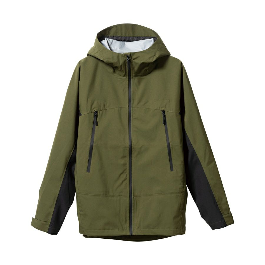 ハミューレ透湿防水3レイヤーストレッチレインジャケットHMU-2301S～3Lカッパレインウェア雨通勤通学アウトドアマウンテンパーカー仕事作業プロノ