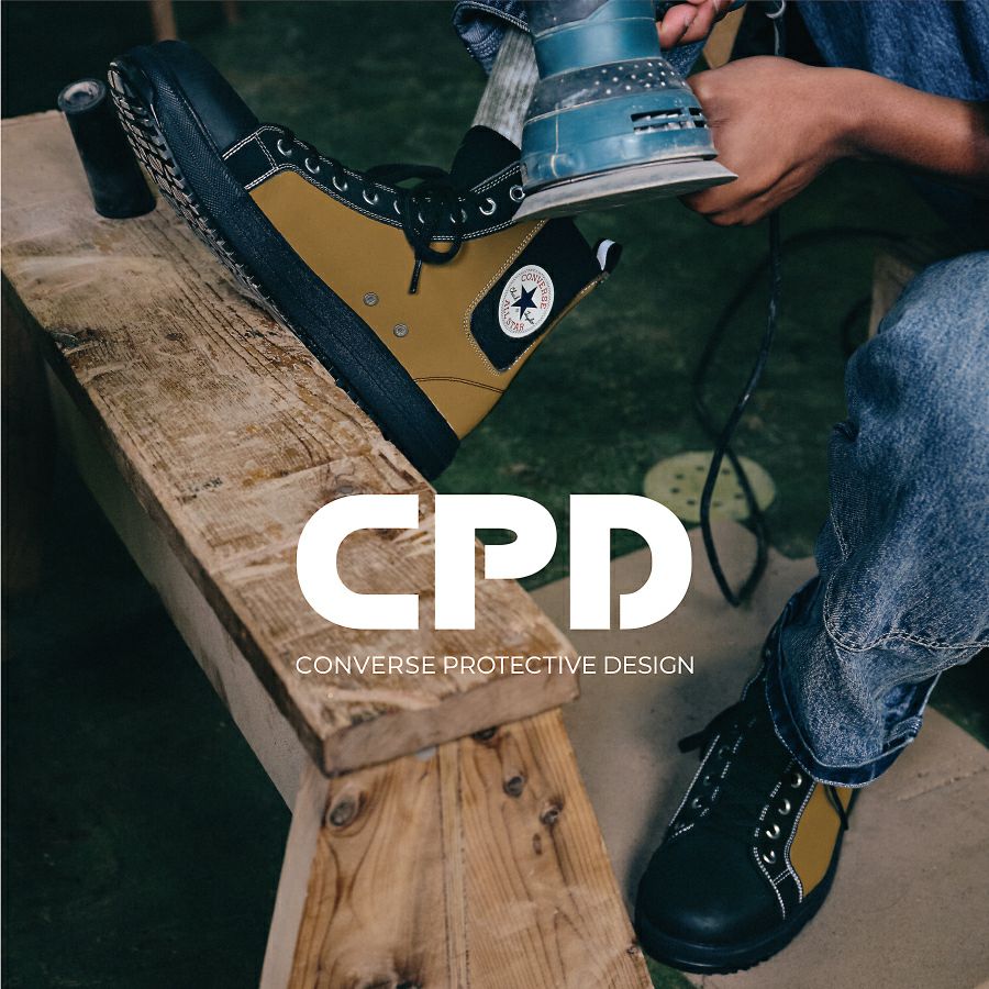 【予約:3/24発送予定】「コンバースCPD」ALLSTARPSSIDEGOREHIセーフティシューズサイドゴアオールスターハイカットCONVERSE安全靴作業靴プロテクティブスニーカーJSAA先芯