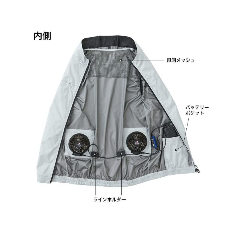 空調作業服 ベスト ファン付きベスト9枚羽根 パワフル送風 35800mAh ソーワ ファン付き遮熱ベスト コンプリートセット 19209 空調