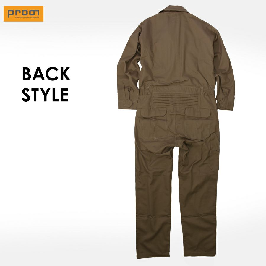 プロノ オリジナル 綿混ツナギ PR-2401 つなぎ オーバーオール オールインワン メンズ 作業服 作業着 メカニック 整備 車 バイク 農業 畑 DIY