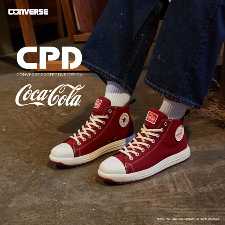 コンバース CPD ALL STAR PS Coca-Cola HI オールスター PS コカ･コーラ HI 安全靴 作業靴 ハイカット セーフティシューズ 2024 新作