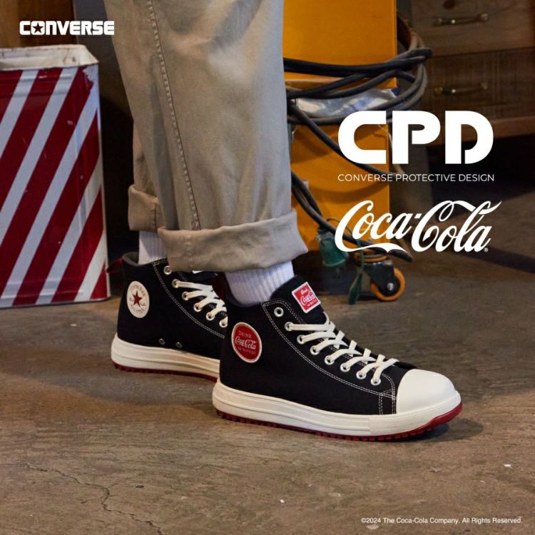 コンバース CPD ALL STAR PS Coca-Cola HI オールスター PS コカ･コーラ HI 安全靴 作業靴 ハイカット セーフティシューズ 2024 新作