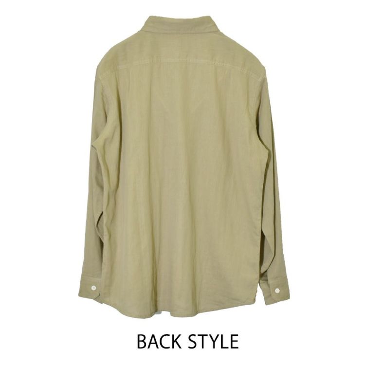 「ハミューレ」メンズダブルガーゼワークシャツ/HMO-2202綿春夏トップス作業部屋着リラックスプロノ