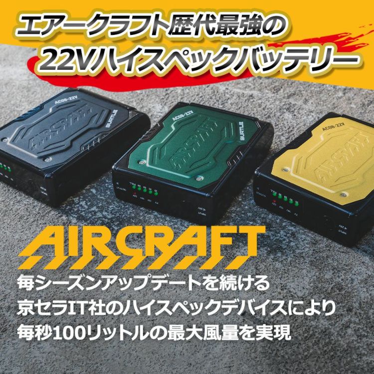 2024年モデル】バートル エアークラフト サイドファン半袖
