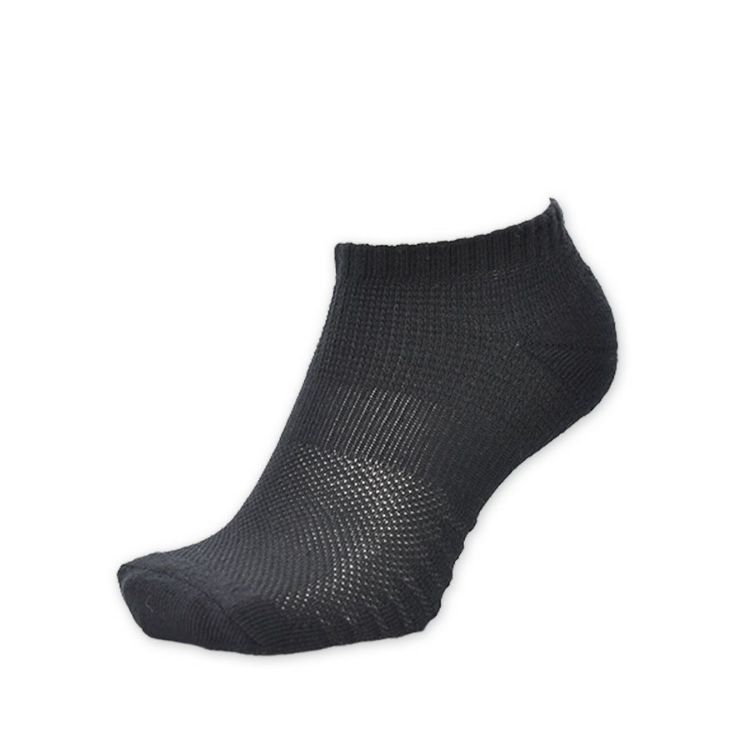 プロノ通気するクッション底ショートソソックスPR-2425メンズレディース靴下先丸メッシュボーダー底仕事作業スポーツ運動パイルProno