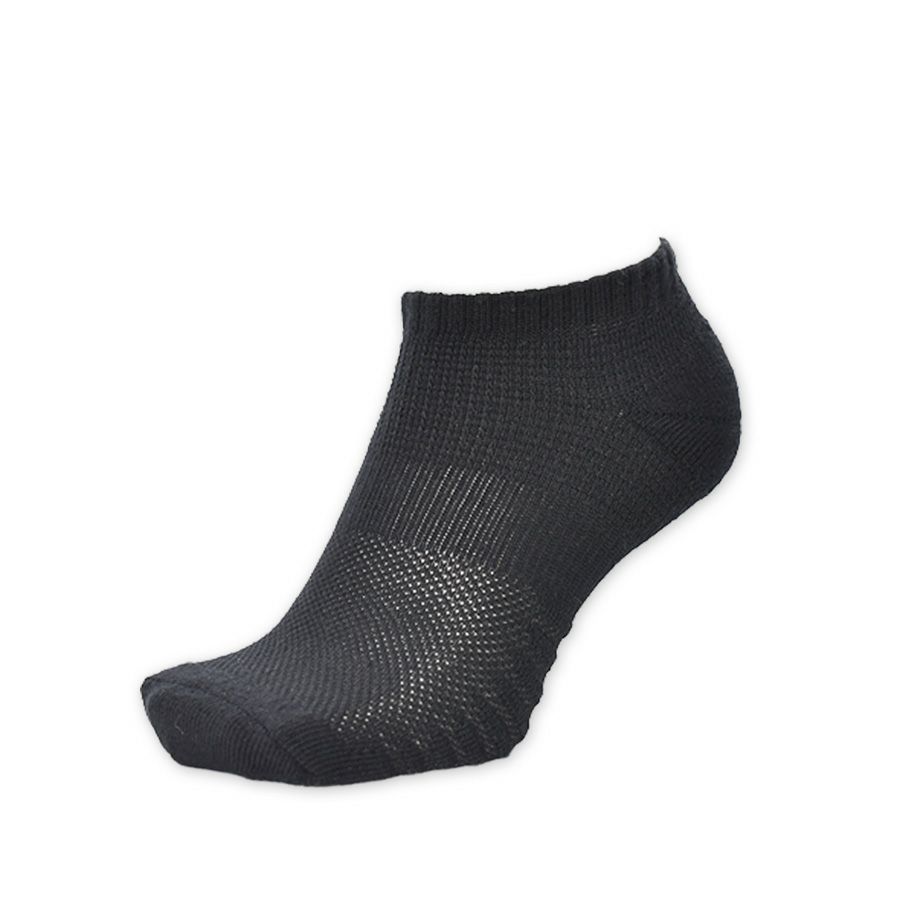 プロノ通気するクッション底ショートソソックスPR-2425メンズレディース靴下先丸メッシュボーダー底仕事作業スポーツ運動パイルProno