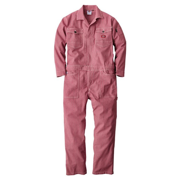 ★新品★ デッキーズ つなぎ シボレーコルベット刺繍 ヒッコリー 3L ☆新品☆ デッキーズ つなぎ シボレーコルベット刺繍 ヒッコリー