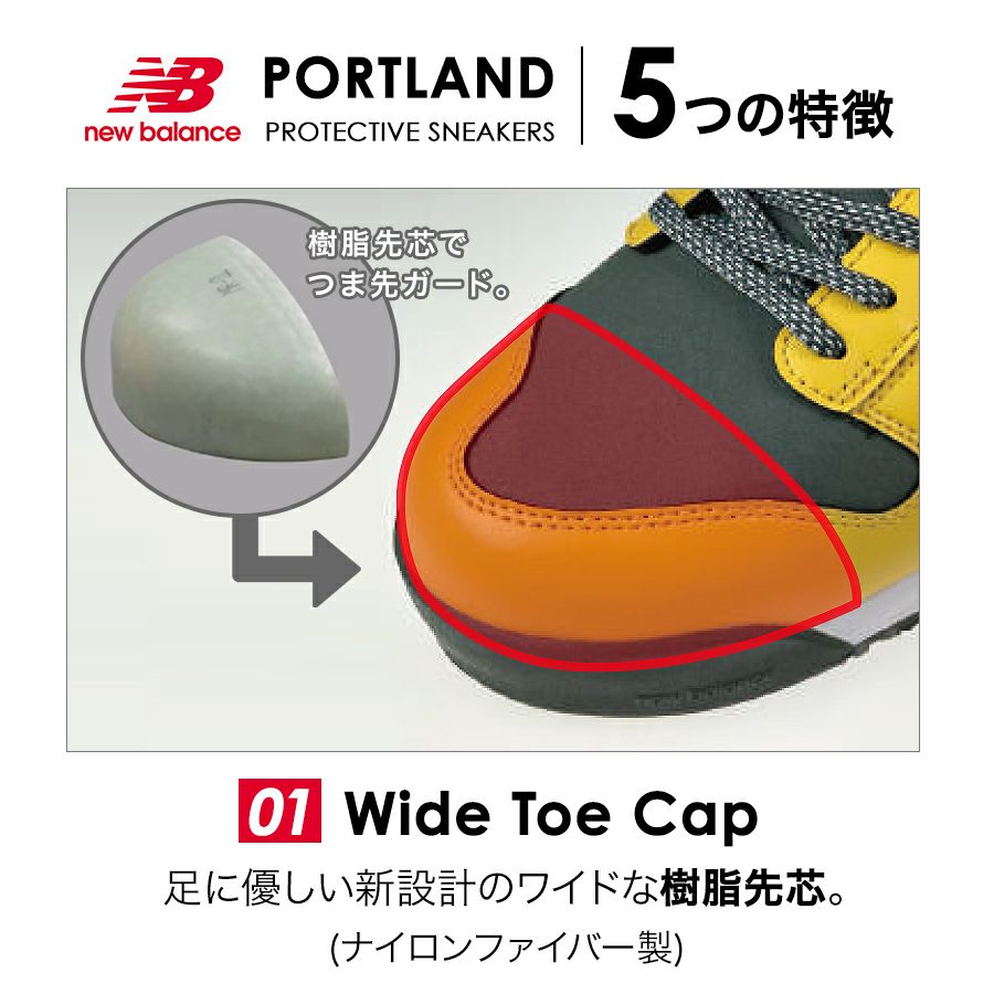 【予約:6/21発送予定】ニューバランスセーフティポートランドPL-281PL-331PL-551PL-881JSAAA種安全靴作業靴先芯入りプロテクティブスニーカーNEWBLANCE