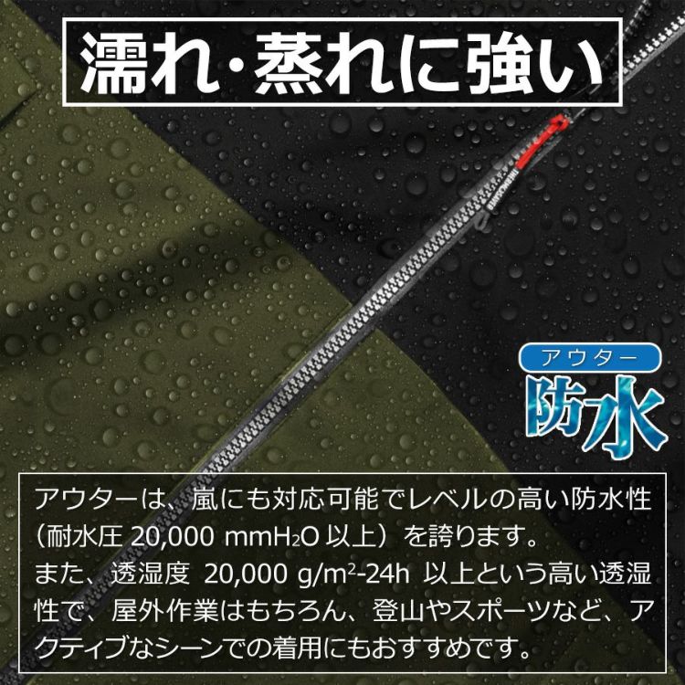 マック ジョイント3in1ジャケット AS-1300 防水ジャケット+防寒