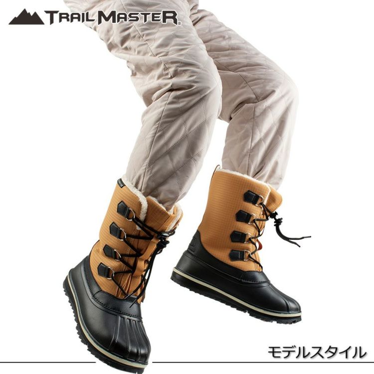 「TRAILMASTER」メンズウィンターブーツトレイルマスター/TR-034防寒靴スノーブーツ防水冬靴アシックス商事