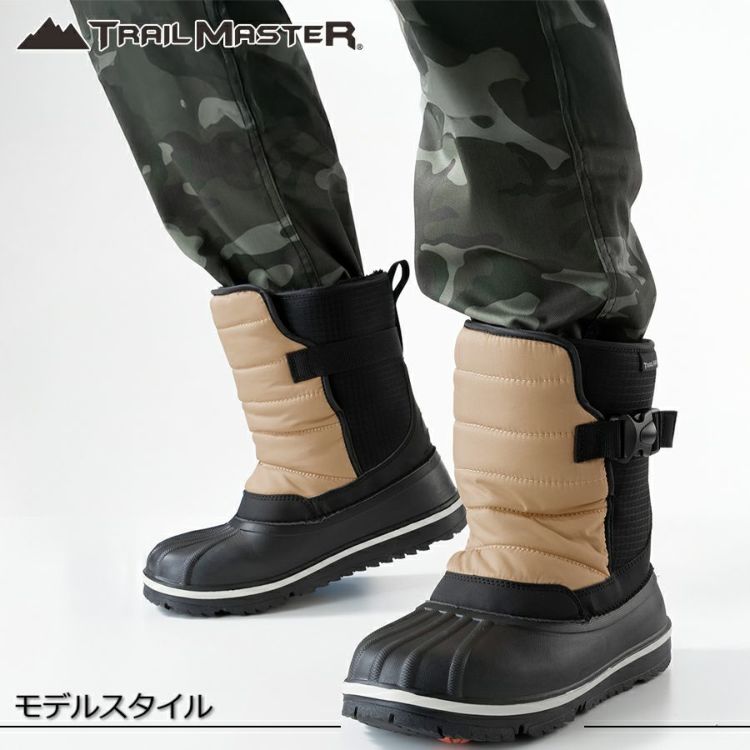 「TRAILMASTER」メンズウィンターブーツトレイルマスター/TR-034防寒靴スノーブーツ防水冬靴アシックス商事