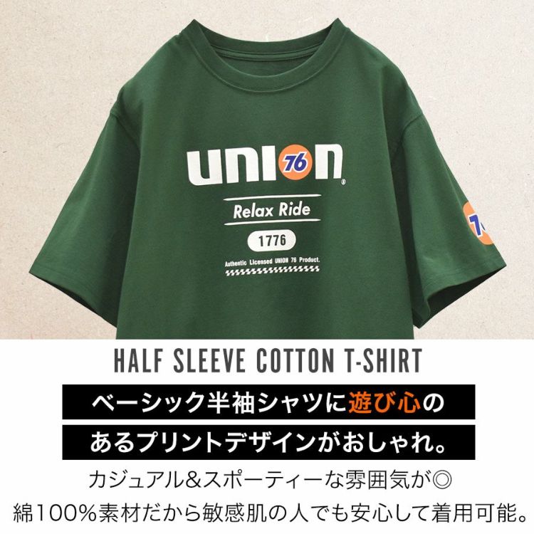 UNION76 ナナロク 半袖コットンTシャツ No.76-2509 No.76-2510 No.76-2511 綿100% UVカット カジュアル メンズ プロノ