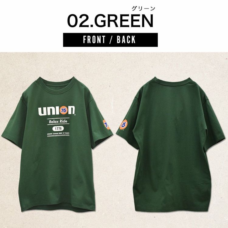 UNION76 ナナロク 半袖コットンTシャツ No.76-2509 No.76-2510 No.76-2511 綿100% UVカット カジュアル メンズ プロノ