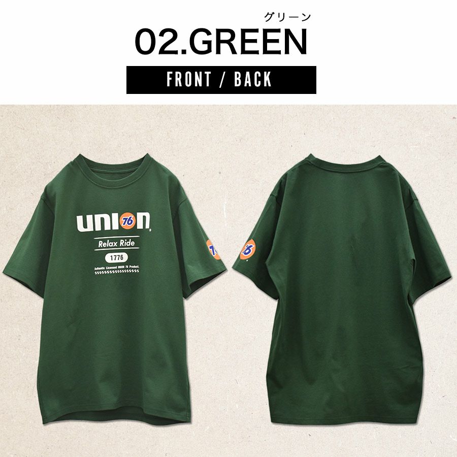UNION76 ナナロク 半袖コットンTシャツ No.76-2509 No.76-2510 No.76-2511 綿100% UVカット カジュアル メンズ プロノ