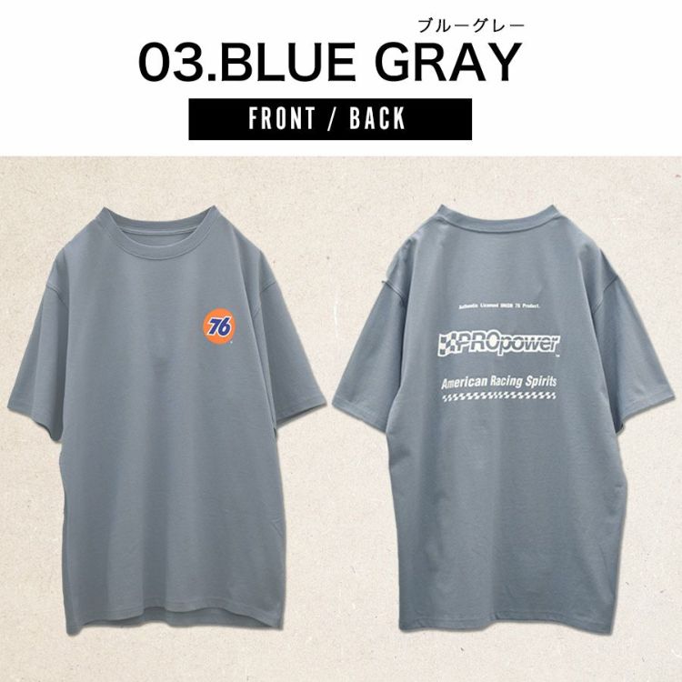 UNION76 ナナロク 半袖コットンTシャツ No.76-2509 No.76-2510 No.76-2511 綿100% UVカット カジュアル メンズ プロノ