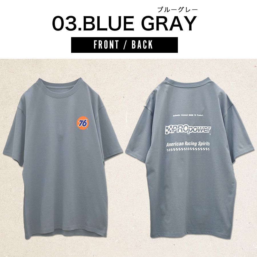 UNION76 ナナロク 半袖コットンTシャツ No.76-2509 No.76-2510 No.76-2511 綿100% UVカット カジュアル メンズ プロノ