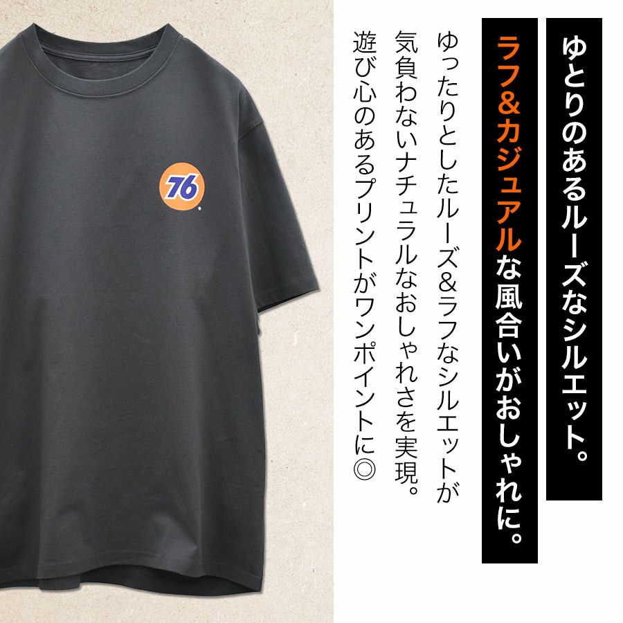 UNION76 ナナロク 半袖コットンTシャツ No.76-2509 No.76-2510 No.76-2511 綿100% UVカット カジュアル メンズ プロノ
