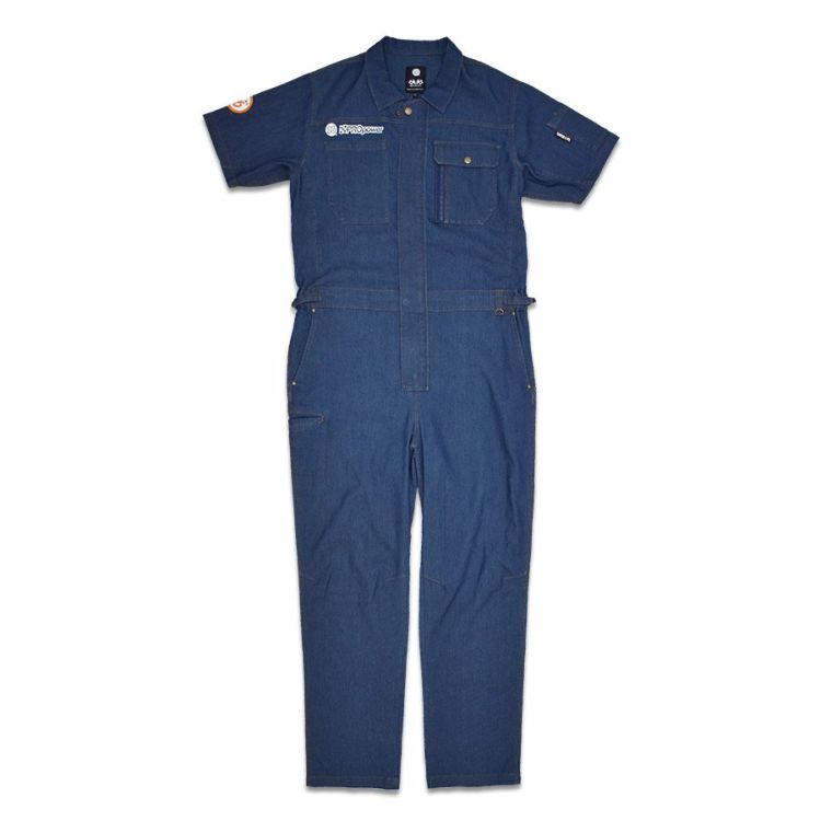 UNION76 ナナロク 半袖冷感デニムツナギ No.76-2508 ストレッチ
