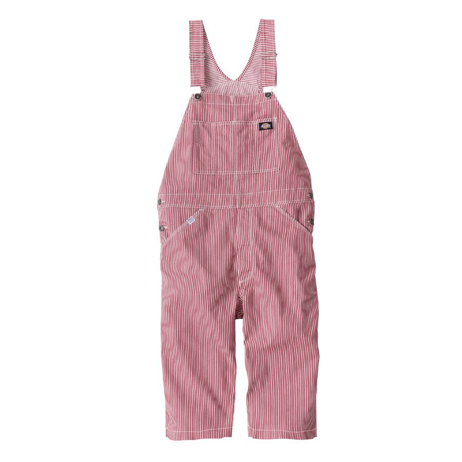 ディッキーズ ライトストレッチヒッコリーサロペット（ショート丈）D