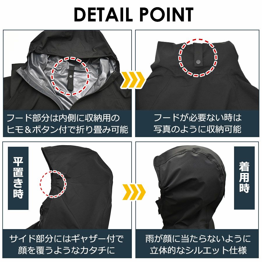 プロノストレッチレインスーツ上下組PR-2317透湿防水メンズカッパ合羽レインウェアムレにくいProno