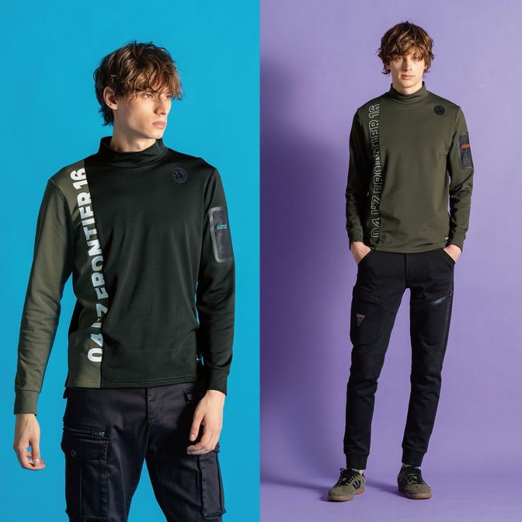 アイズフロンティア 裏起毛モックネックシャツ #9103 メンズ インナー